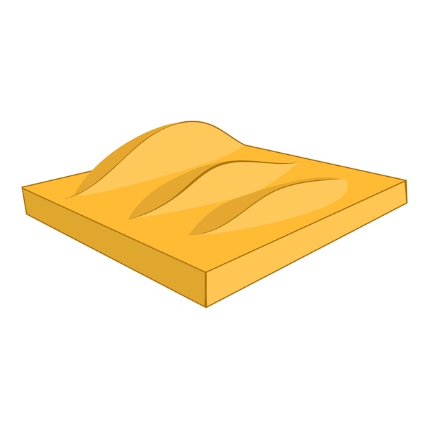 Desert sand dunes icon Cartoon illustration of dunes vector icon for web design