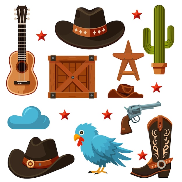 Vector desert shadow vector elements of the wild west