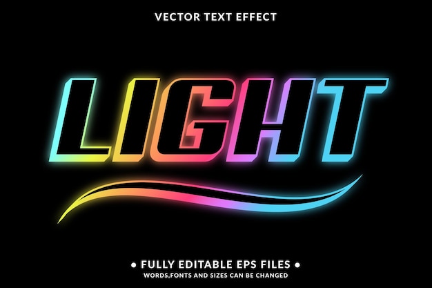 Design 3D Editable Vector Text Effect EPS File