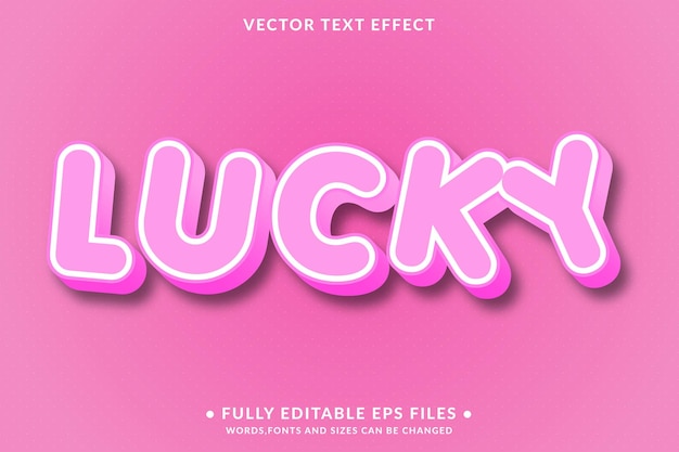 Design 3D Editable Vector Text Effect EPS File