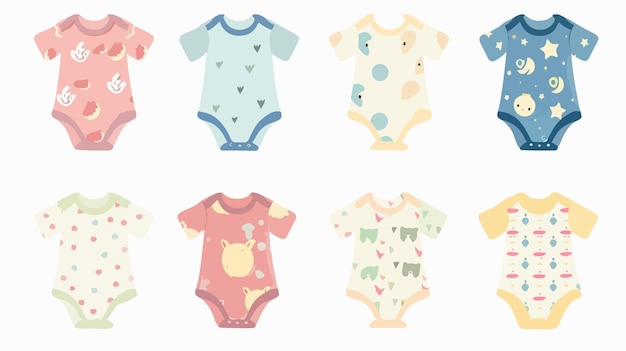 Vector the design of the baby clothes is a baby