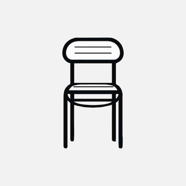 Design chair vector logo template