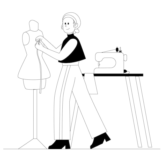 Vector design clothes hobby illustration