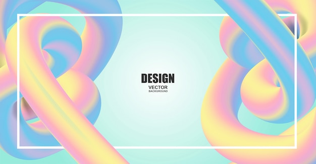 Design colorful fluid shape background