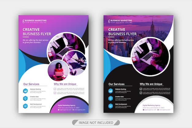 Design cover flyer and brochure business template