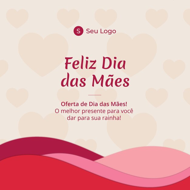 Design de feliz dia das mães