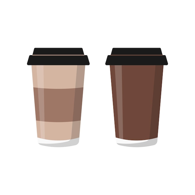 Design of disposable paper cups for coffee latte cappuccino mocha