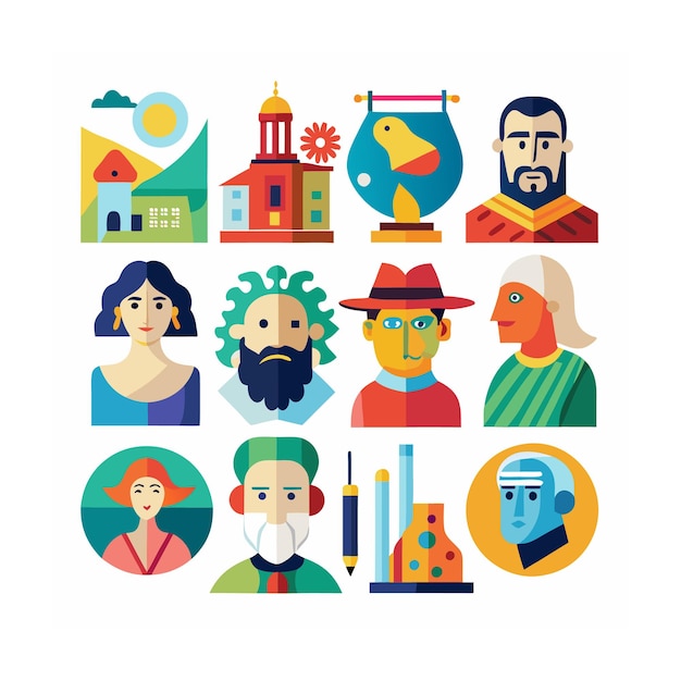 Design and drawing icon set