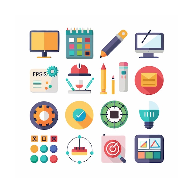 Design and drawing icon set