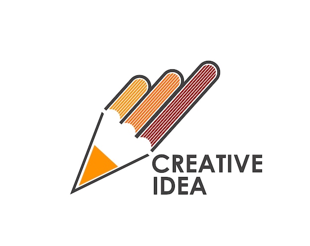 Design and education creative idea pencil icon