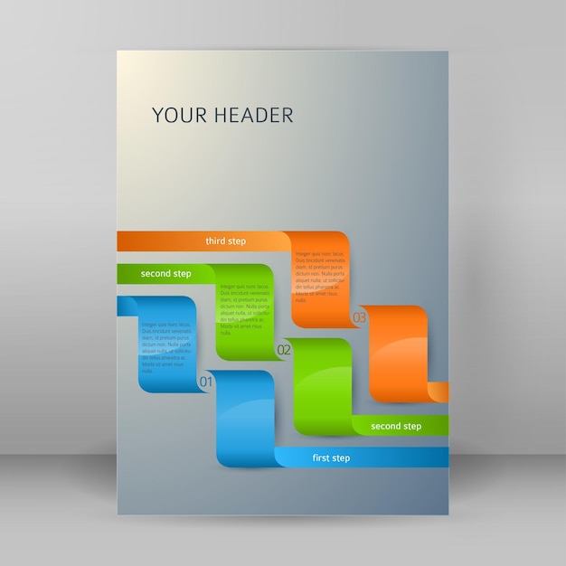 Design element page booklet style infographics05