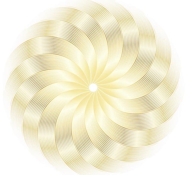 Design elements Wave of many glittering lines circle Abstract glow wavy stripes on white background isolated Vector illustration EPS 10 Glitter waves with lines created using Blend Tool