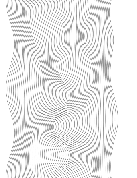 Design elements Wave of many lines Abstract vertical wavy stripes on white background isolated Creative line art Vector illustration EPS 10 Colourful waves with lines created using Blend Tool