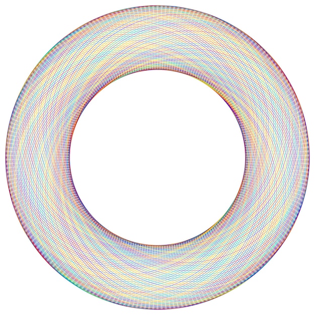 Design elements Wave of many purple lines circle ring Abstract vertical wavy stripes on white background isolated Vector illustration EPS 10 Colourful waves with lines created using Blend Tool