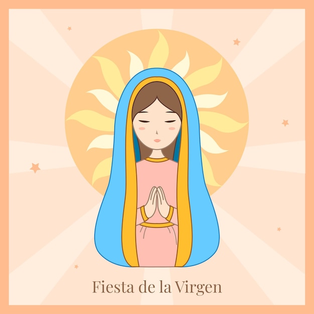 Design fiesta de la virgen