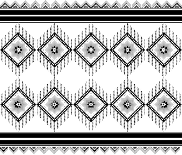 Design for geometric pattern fabric, white and black. Seamless, ethnic and modern lines pattern