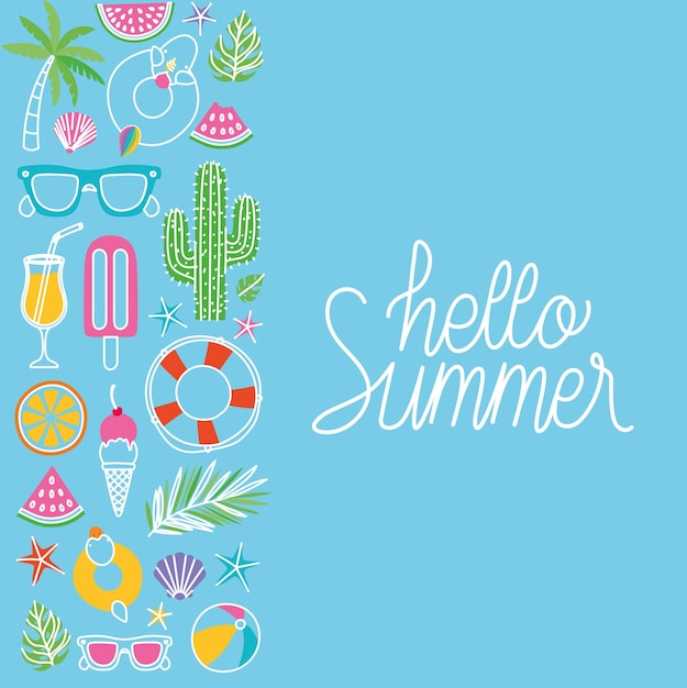 Design of hello summer