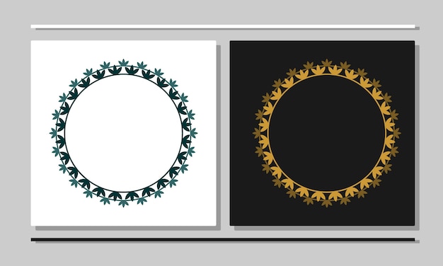 Design ornaments or frames with twisted floral motifs