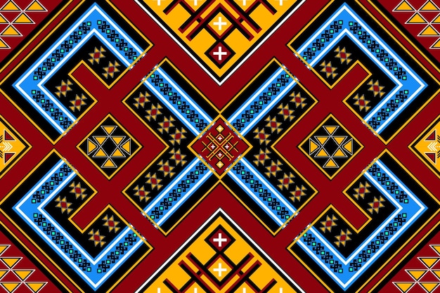 design pattern seamless geometric tribal traditional for background wallpaper and fabric pattern