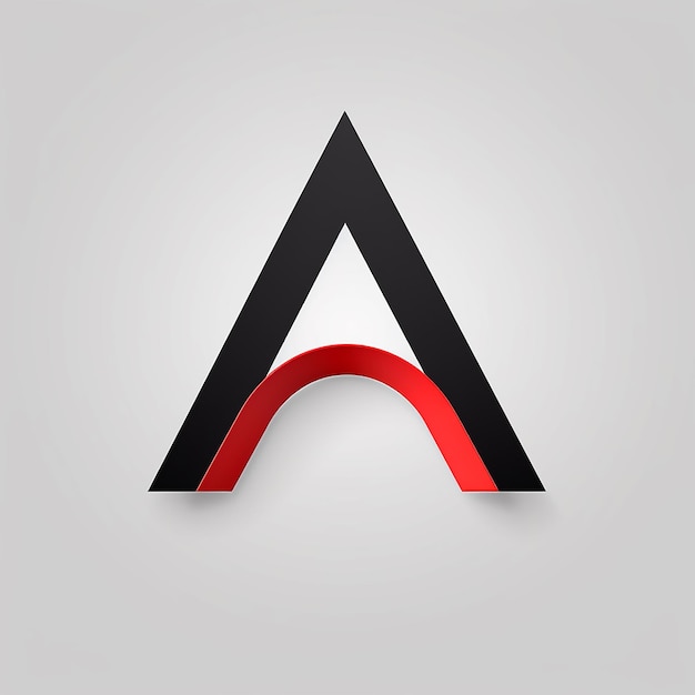 The design of a pure letter A logo vector concise