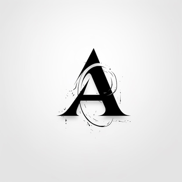 The design of a pure letter A logo vector concise