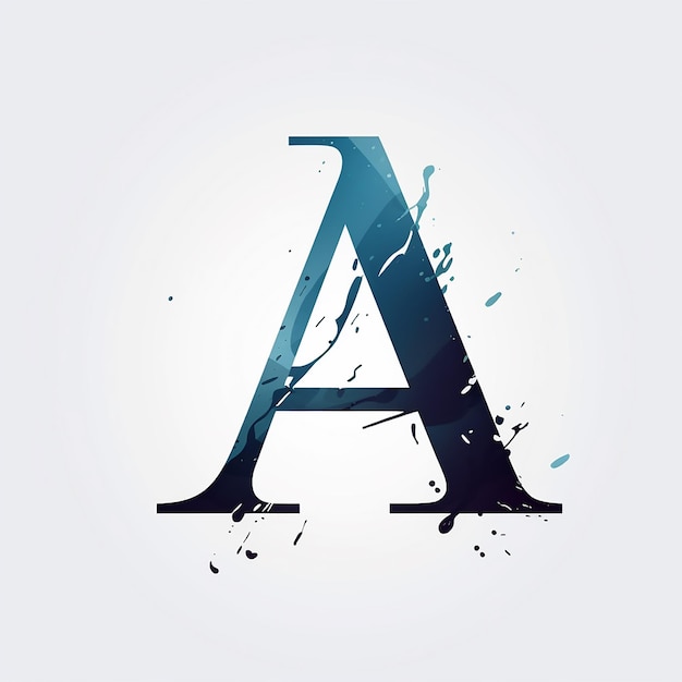 The design of a pure letter A logo vector concise