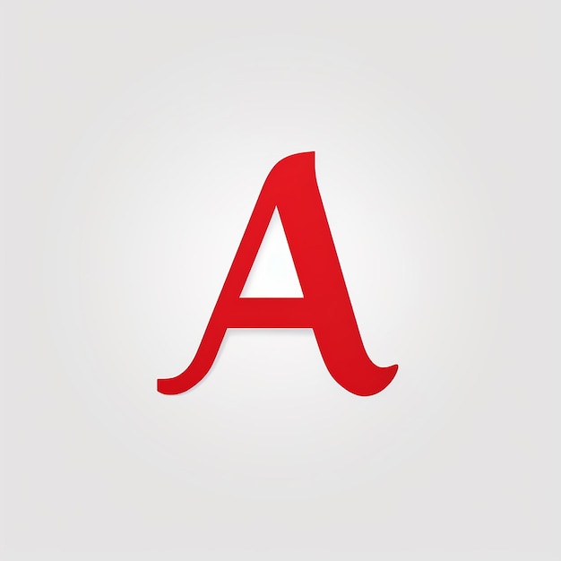 The design of a pure letter A logo vector concise