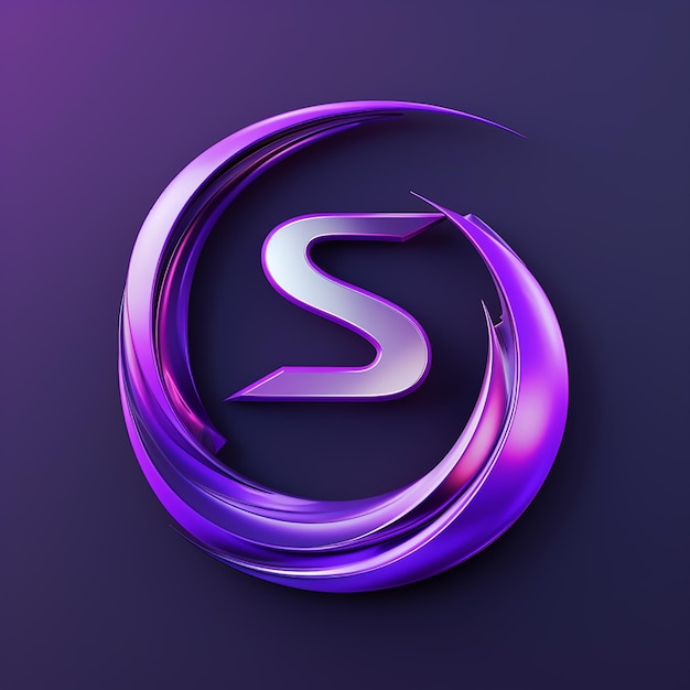 The design of a pure letter S logo vector concise