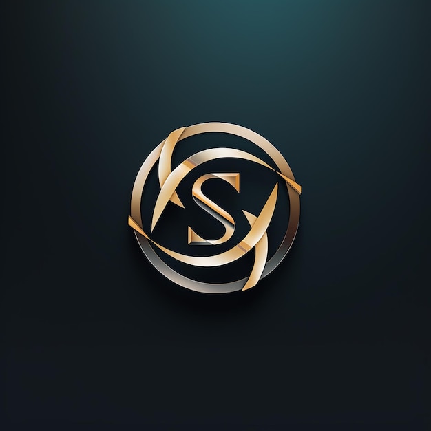 The design of a pure letter S logo vector concise