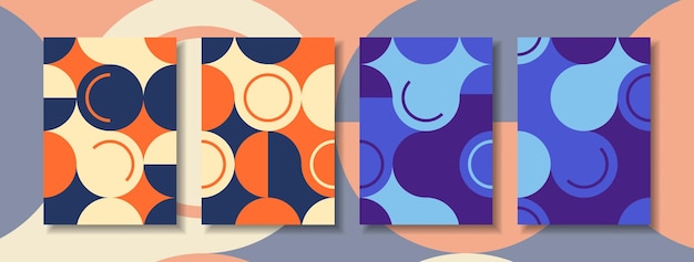 Design style circle abstract modern and background template colorful shape