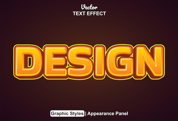 Design text effect with graphic style and editable