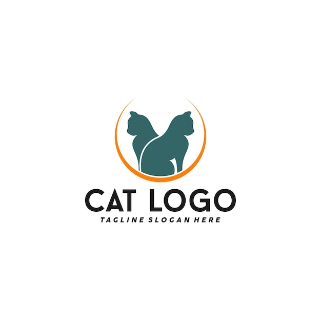 design vector graphics of cat logo, cat icon