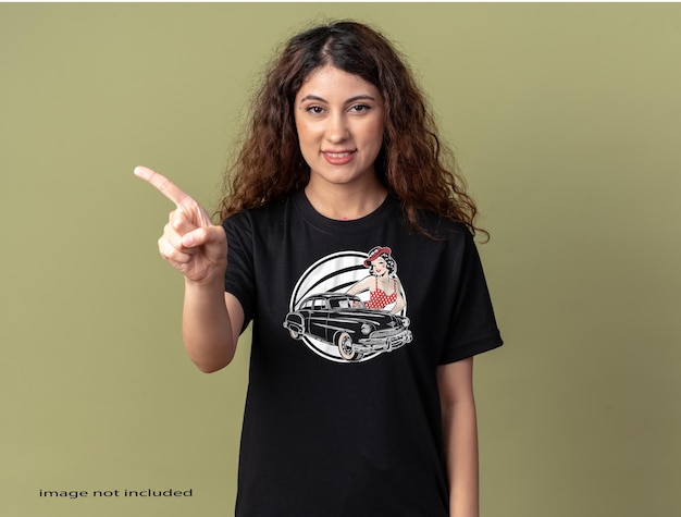 Design a vintage tee showcasing vintage cars pinup girls or iconic ai generated