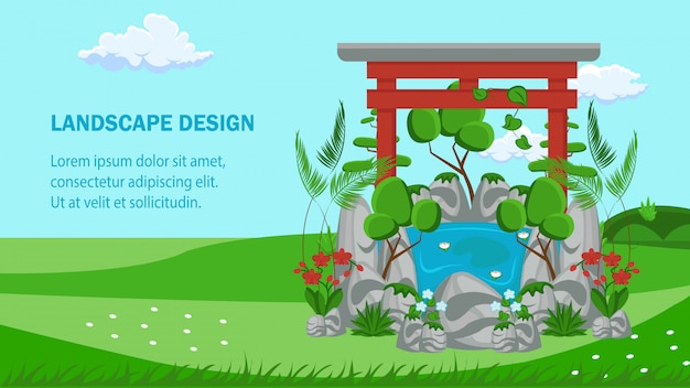 Design website flat banner vector template