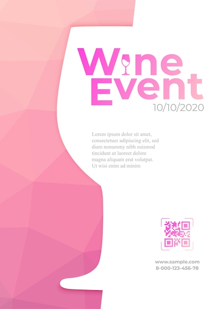 Vector design for wine event vector colorful background