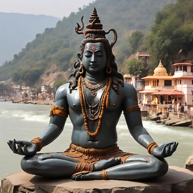 designhappy maha Shivratri with shiv ling a Hindu festival celebrated of lord shiva night