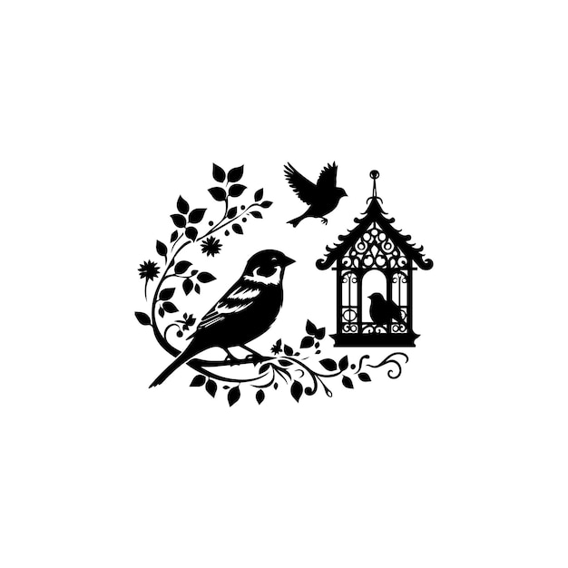 Vector designing timeless house sparrow logos tips for creating elegant bird emblems