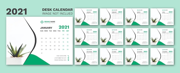 desk calendar 2021