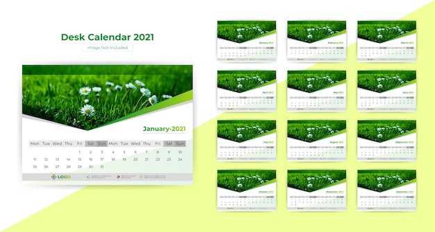 Desk calendar 2021.