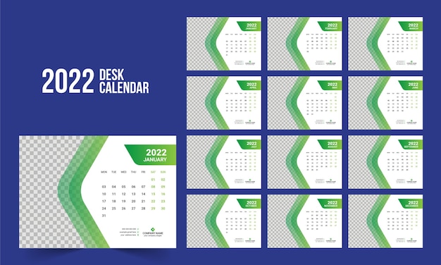 desk calendar 2022