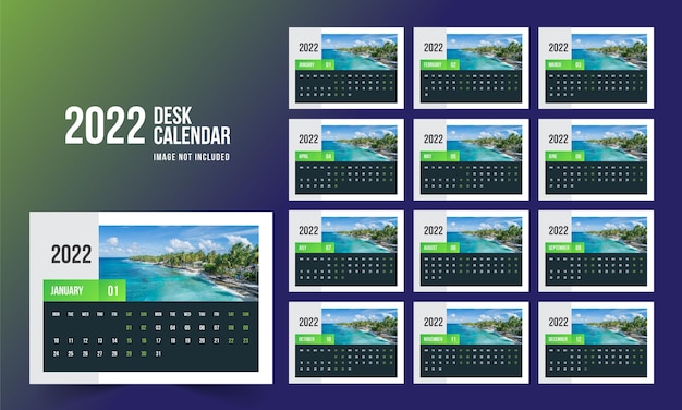 Desk Calendar 2022