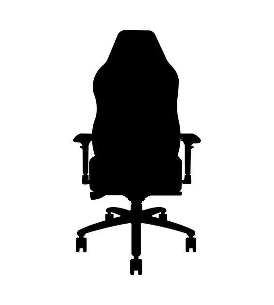 Vector desk chair seat furniture silhouette illustration