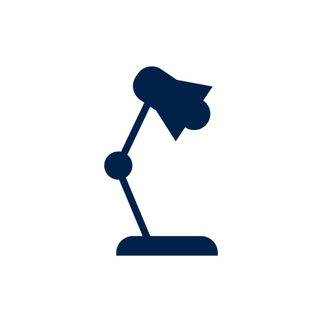 Vector desk lamp vector icon illustration