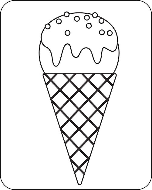 Dessert Coloring Pages for Kids