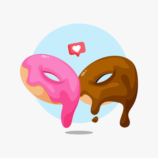 Dessert icon illustration donut food icon