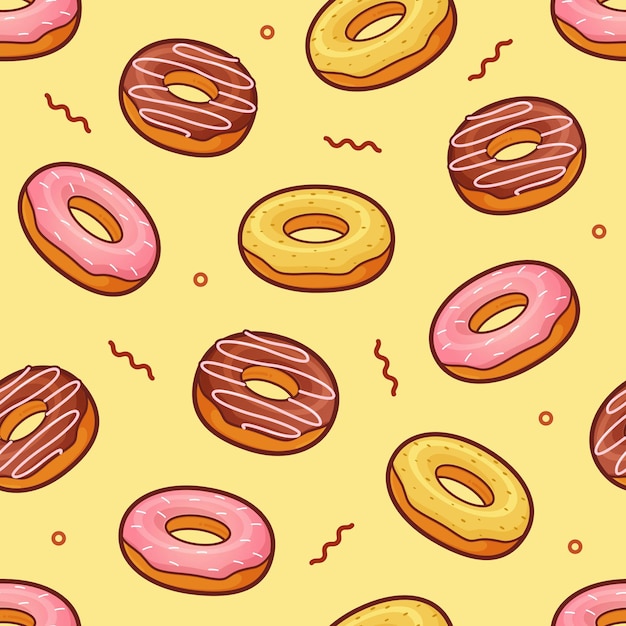 dessert seamless pattern