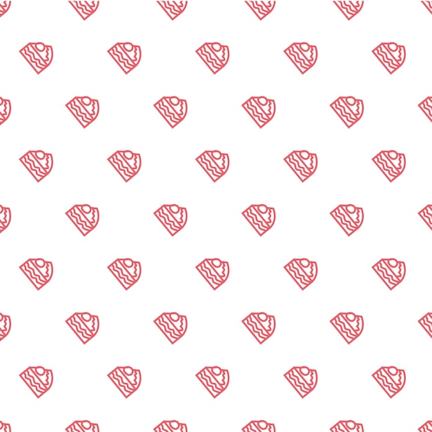 Desserts Hand Drawn Seamless Pattern