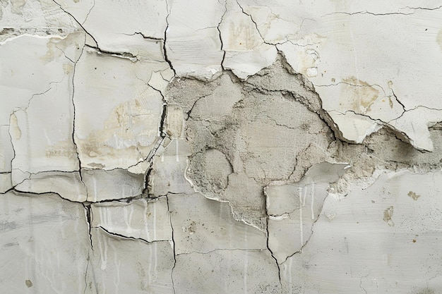 Vector detailed cracked white surface texture providing a raw and distressed appearance ideal for industr