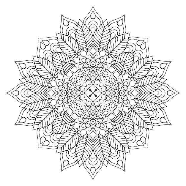 Detailed decorative mandala illustration