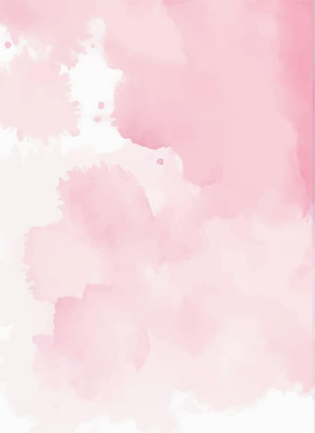 Vector detailed hand painted pink watercolour background